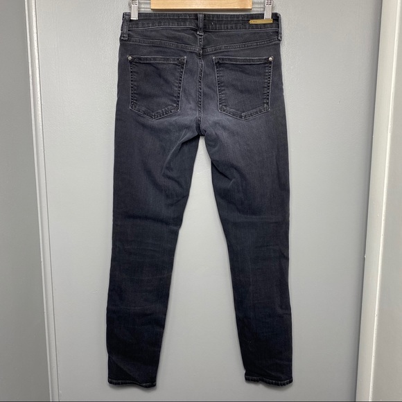 ANTHROPOLOGIE Pilcro and The Letterpress Washed Black Distressed Skinny Jeans - Picture 6 of 7